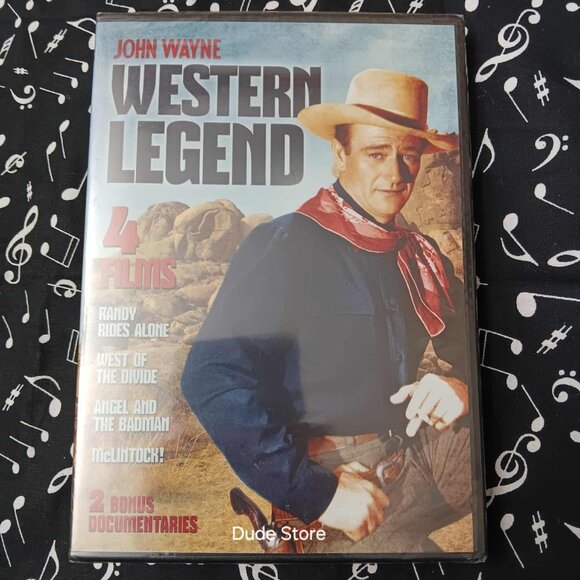 John Wayne - Randy Rides Alone, West of Divide, Angel/Badman, McLintock  '12 DVD - Picture 1 of 2